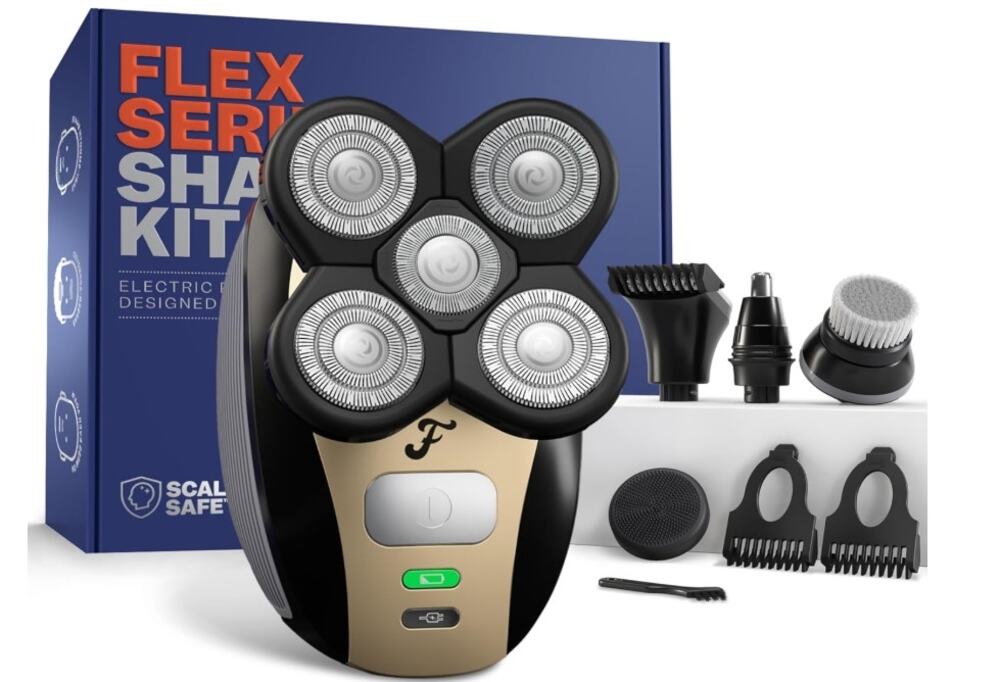 Freebird Flex Series Electric Head & Body Shaver, Nose Trimmer, Open Box New